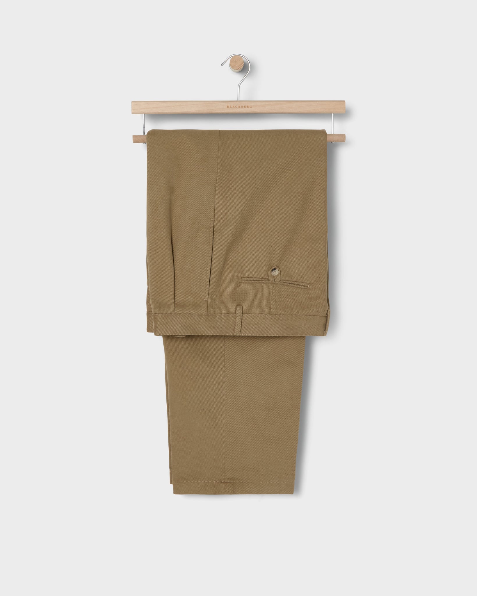 Antonello Cotton Trousers - Khaki Berg & Berg