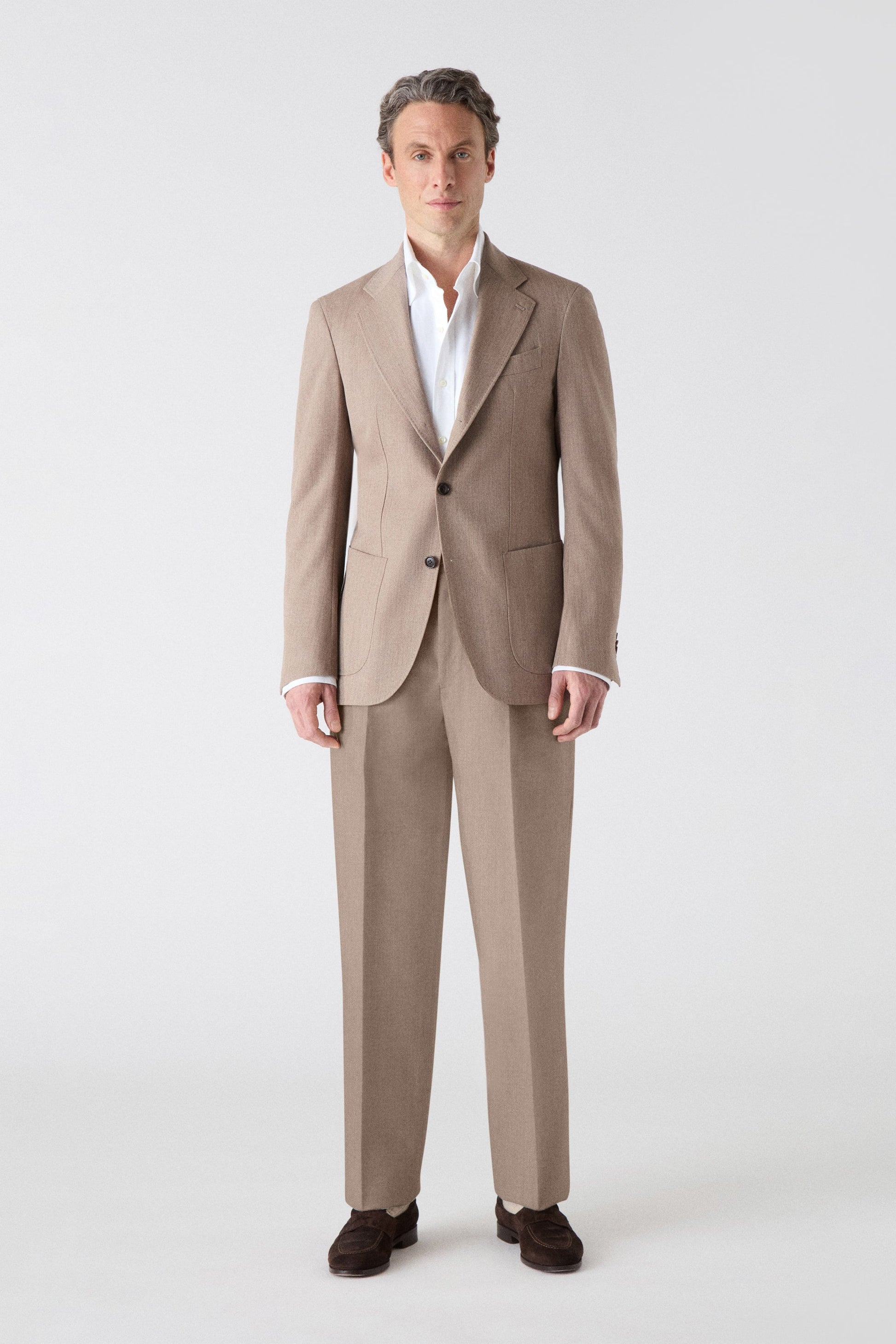 August Cavalry Twill Trousers - Brown Berg & Berg