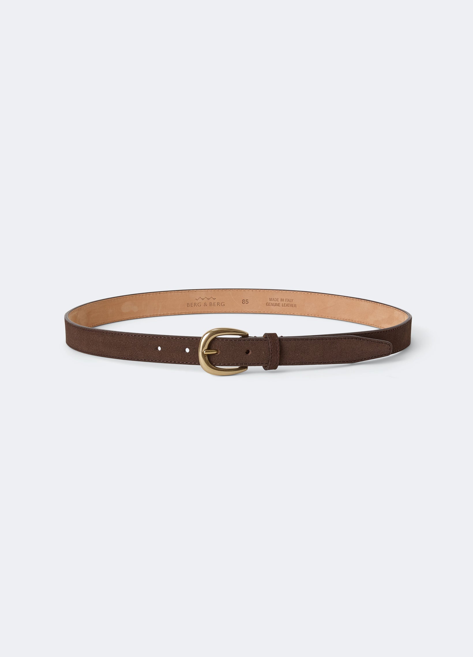 Suede Belt - Dark Brown Berg & Berg