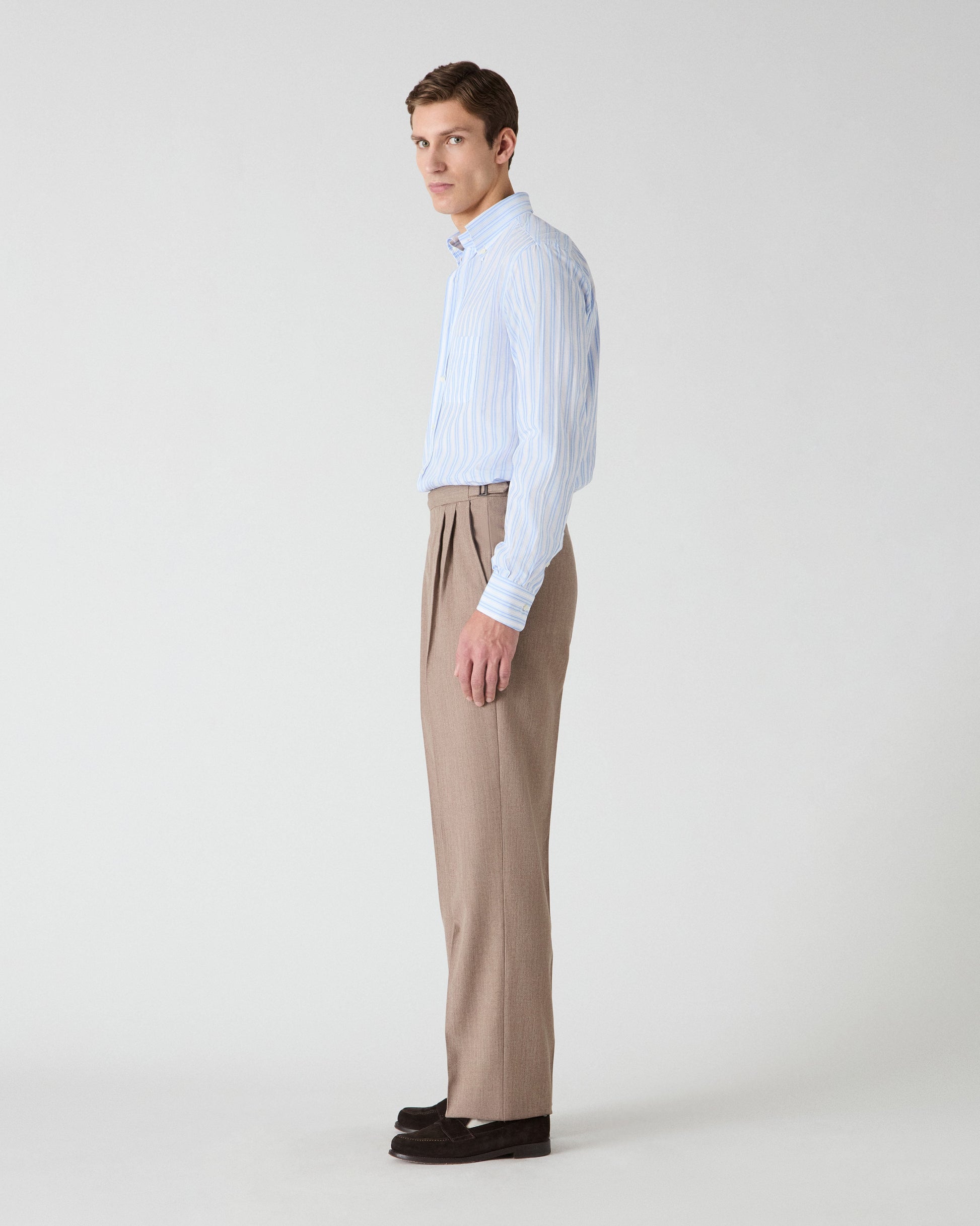 August Cavalry Twill Trousers - Brown Berg & Berg