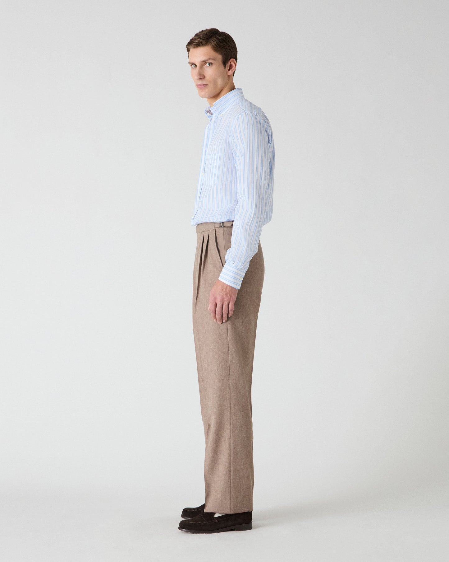 August Cavalry Twill Trousers - Brown Berg & Berg