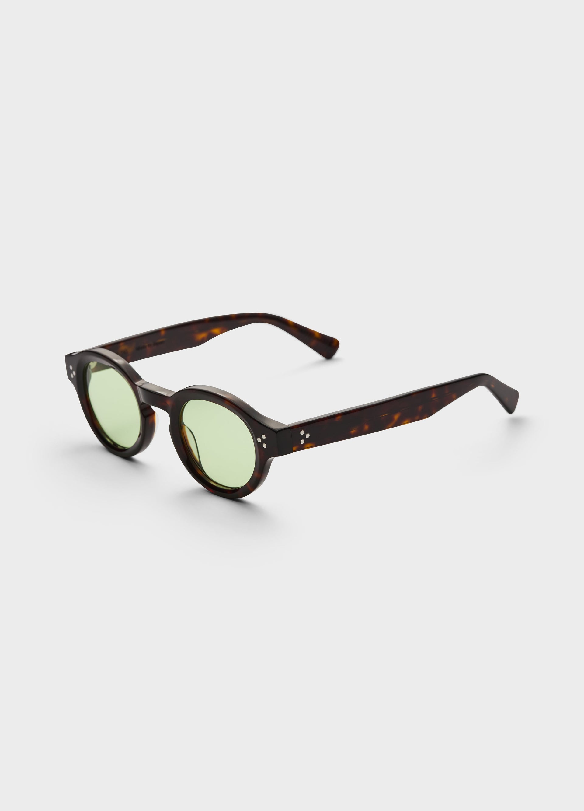 George Sunglasses - Dark Brown Tortoise/Green Lenses bergbergstore